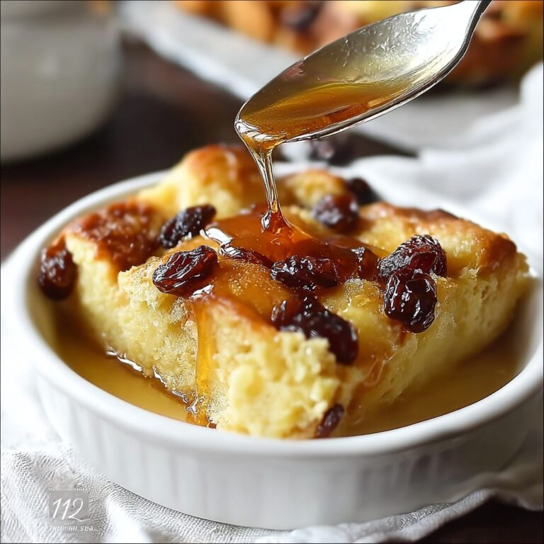 Irish Bread Pudding with Caramel Sauce Recipe