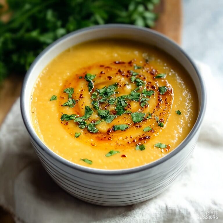 One Pot Creamy Carrot Lentil Soup Recipe