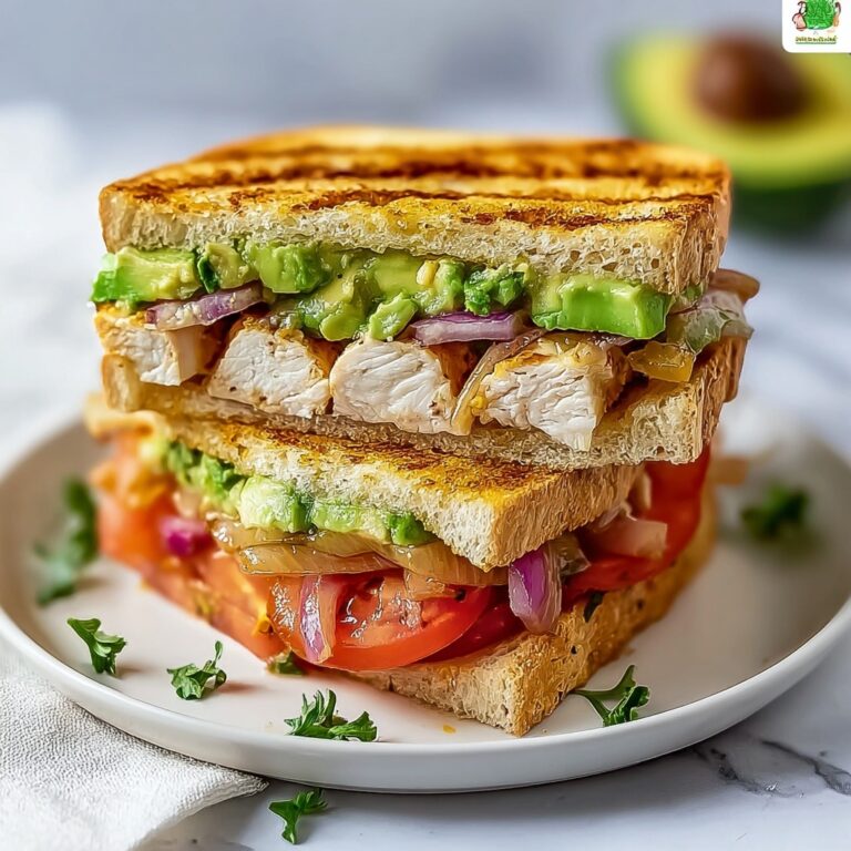 Savor the Flavor: Chicken Avocado Melt Sandwich Recipe