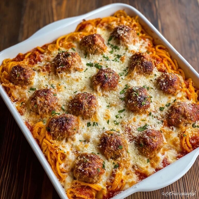 Baked Spaghetti and Meatballs Recipe