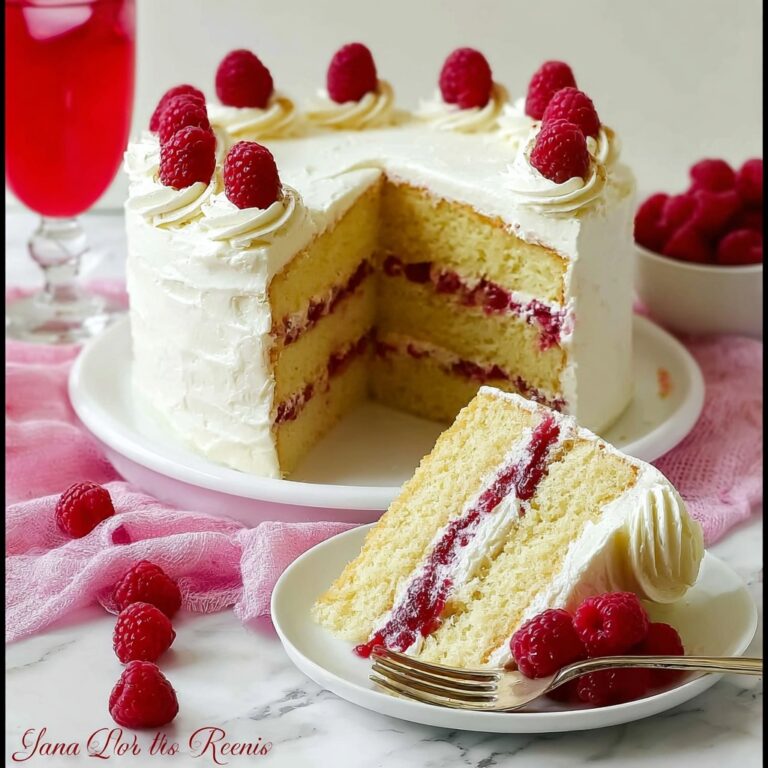 White Chocolate Raspberry Dream Cake Recipe
