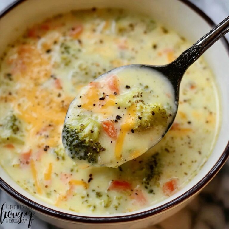 Creamy Broccoli Cheddar Soup Recipe