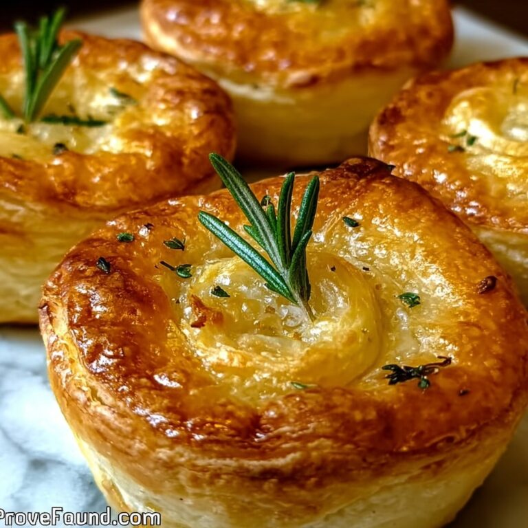 Golden Crust Garlic Rosemary Focaccia Muffins Recipe