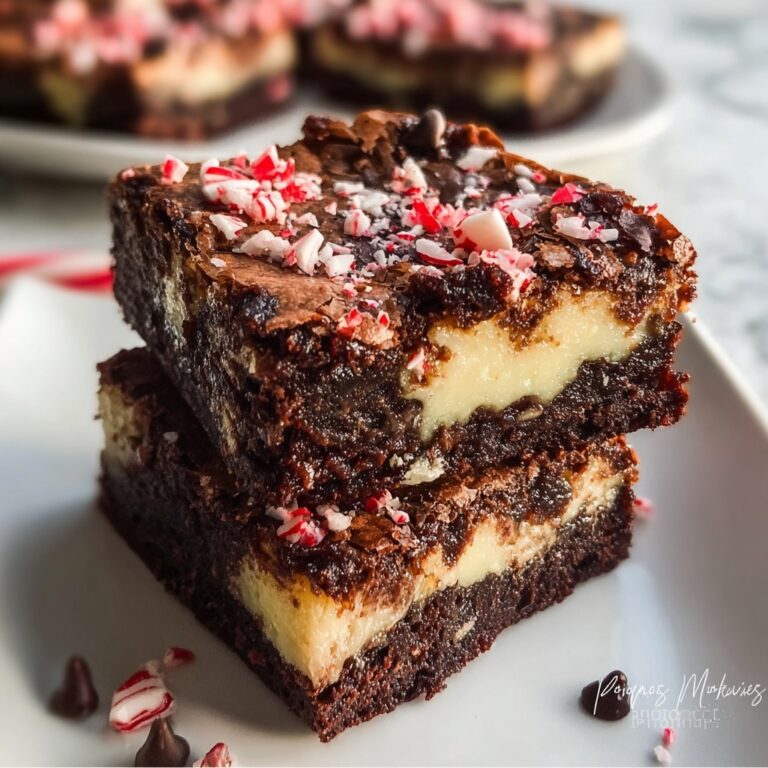 Christmas Peppermint Brownie Bars Recipe