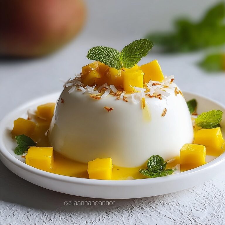 Mango Coconut Panna Cotta Recipe