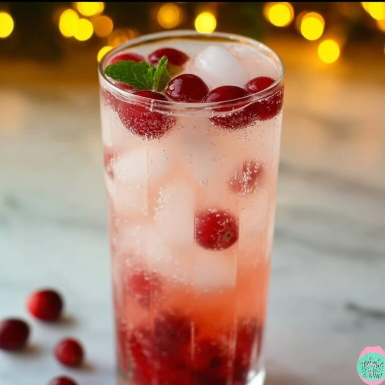 Delicious Vanilla Cranberry Crush Mocktail Recipe