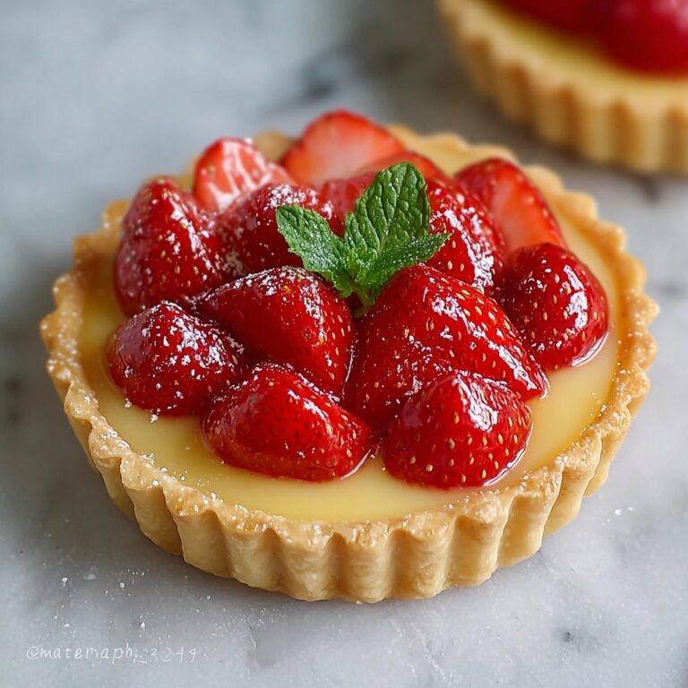 Strawberry, Honey, and Lemon Curd Tartlet Recipe
